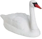 Relaxdays XXL Gartendeko Schwan Wei&szlig;