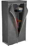 Relaxdays Stoffschrank geschlossen Grau