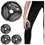Relaxdays 4er Set Knie K&uuml;hlpads in Schwarz Wei&szlig;,Schwarz