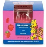 Haribo Duftkerze TM im Geschenkkarton Blau,Rosa,Transparent