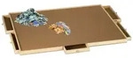 Relaxdays Puzzlebrett mit 6 Schubladen Braun,Hellbraun