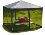 Relaxdays Moskitonetz f&uuml;r 3x3 Pavillon Schwarz