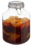 Relaxdays 3 Liter Einmachglas Silber,Transparent