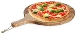 Relaxdays Pizzabrett aus Akazienholz Hellbraun