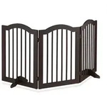 Relaxdays Braunes Absperrgitter 70 cm hoch Dunkelbraun