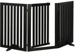 Relaxdays Schwarzes Absperrgitter mit T&uuml;r 70 cm Schwarz