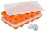 Relaxdays Eisw&uuml;rfelform 2er Set Diamant Orange,Transparent