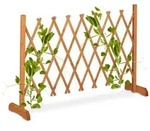 Relaxdays Ausziehbares Rankgitter aus Holz Orange
