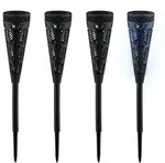 Relaxdays Solarlampen-Set mit Lichteffekt Schwarz