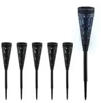 Relaxdays Solarlampen-Set mit Lichteffekt Schwarz