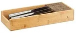 Relaxdays Messerhalter Bambus Braun,Hellbraun