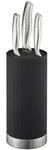 Relaxdays Messerblock rund Schwarz,Silber