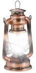 Relaxdays Sturmlaterne LED Kupfer,Transparent