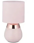 Relaxdays Nachttischlampe mit Touch Rosa