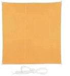 Relaxdays Gelbes Sonnensegel quadratisch Gelb