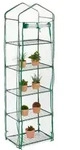 Relaxdays Balkon-Gew&auml;chshaus mit PVC-Folie Dunkelgr&uuml;n,Transparent
