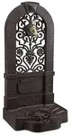 Relaxdays Standbrunnen Antik Dunkelbraun,Gold