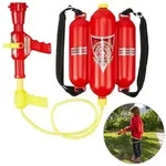Relaxdays Feuerwehr Wasserspritze Kinder Gelb,Rot,Schwarz