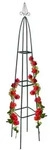 Relaxdays 4x Garten Rankturm Metall ca 190cm spitz Gr&uuml;n