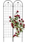 Relaxdays Rankgitter 2er Set 220 cm Schwarz