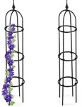 Relaxdays Rankhilfe 100 cm 2er Set Schwarz