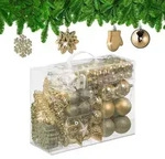 Relaxdays Weihnachtskugeln im 100er Set Wei&szlig;,Creme,Silber