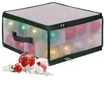 Relaxdays Weihnachtskugel Aufbewahrungsbox Gr&uuml;n,Transparent