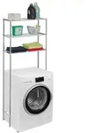 Relaxdays Waschmaschinenregal Metall Silber