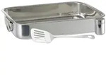 Relaxdays Auflaufform 3-teiliges Set Silber