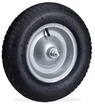 Relaxdays Schubkarrenrad 4.80 4.00-8 inkl. Achse Schwarz,Silber