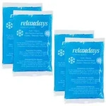 Relaxdays 8x K&uuml;hlpads rechteckig blau Wei&szlig;,Blau