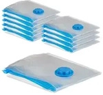 Relaxdays 30x Vakuumbeutel f&uuml;r Kleidung Blau,Transparent