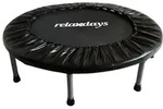 Relaxdays Indoor Trampolin &Oslash; 95 cm Schwarz