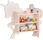 Relaxdays Kinderregal Einhorn Rosa