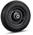 Relaxdays 2 x Schubkarrenrad 4.80 4.00-8 Luft Schwarz
