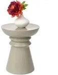 Relaxdays Beistelltisch Kegel-Design Beige