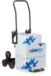Relaxdays Sackkarre Treppensteiger schwarz Rot,Schwarz,Silber
