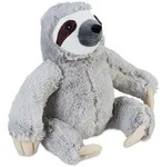 Relaxdays Faultier T&uuml;rstopper Wei&szlig;,Braun,Grau