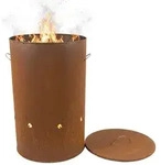 Relaxdays Feuertonne Cortenstahl Braun