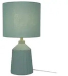 Relaxdays Tischlampe mit Keramiksockel Gr&uuml;n