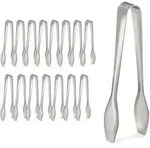 Relaxdays Zuckerzange 16er Set Silber