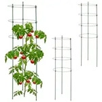 Relaxdays 3er Set Tomatenturm 91 cm Gr&uuml;n