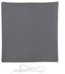 Relaxdays Sonnensegel Quadrat in Grau Grau