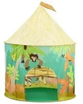 Relaxdays Spielzelt Dschungel Kinder Gelb,Gr&uuml;n,T&uuml;rkis