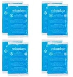 Relaxdays 24x K&uuml;hlpads rechteckig blau Wei&szlig;,Blau
