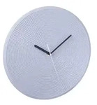 Relaxdays Graue Wanduhr ohne Zahlen Schwarz,Silber,Grau