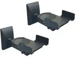 Relaxdays Lautsprecher Wandhalterung 2er Set Schwarz