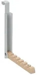Relaxdays 5 x Klapphaken grau Hellbraun,Grau