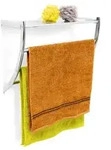 Relaxdays Wandhandtuchhalter Chrom Silber