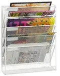 Relaxdays Zeitschriftenhalter Wand Wei&szlig;